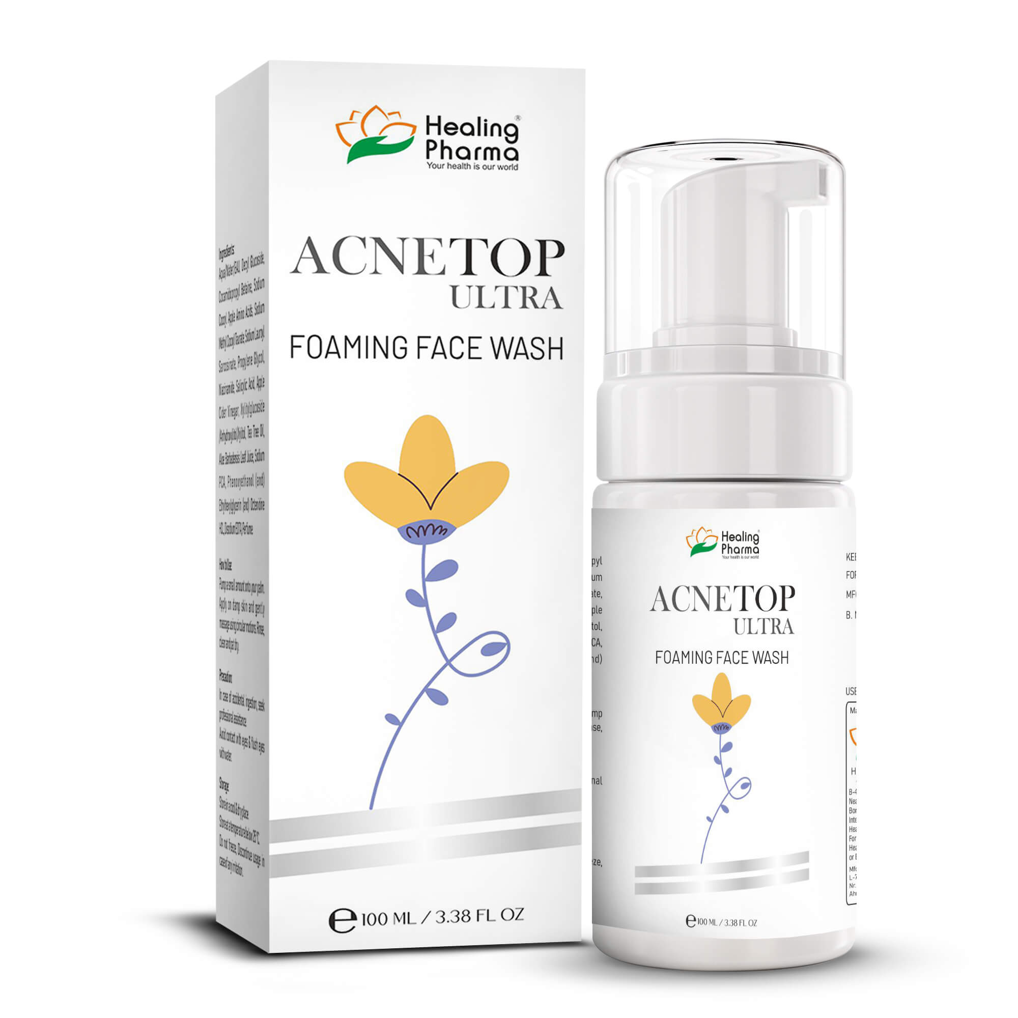 Acnetop Acnetop Ultra Foam Face Wash - Healing Pharma India Pvt Ltd